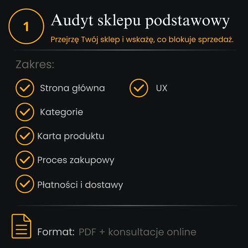 Szybki audyt sklepu