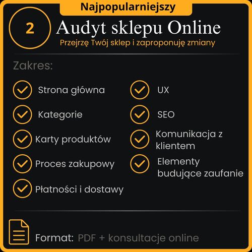 Audyt sklepu Online